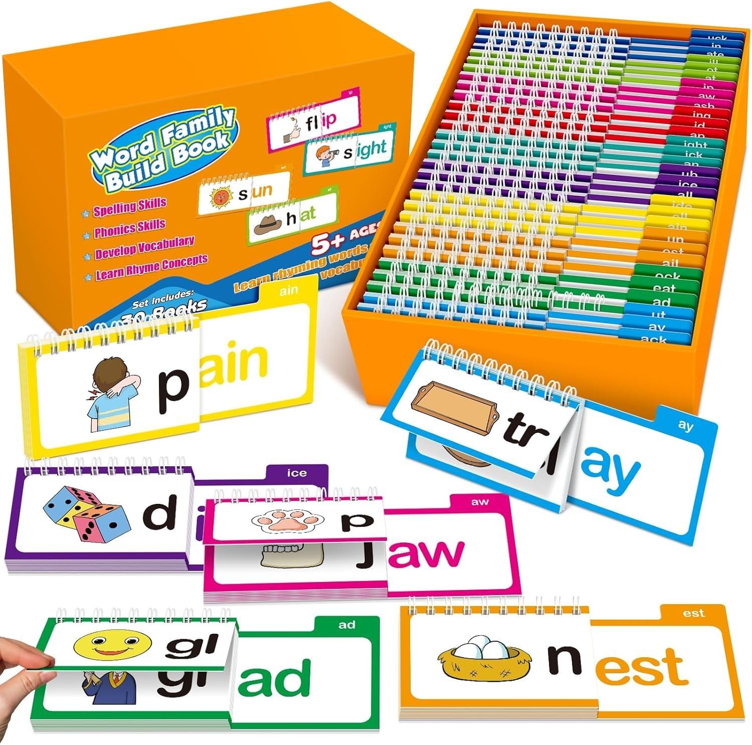 Kindergarten Sight Words Flash Cards Phonics Set