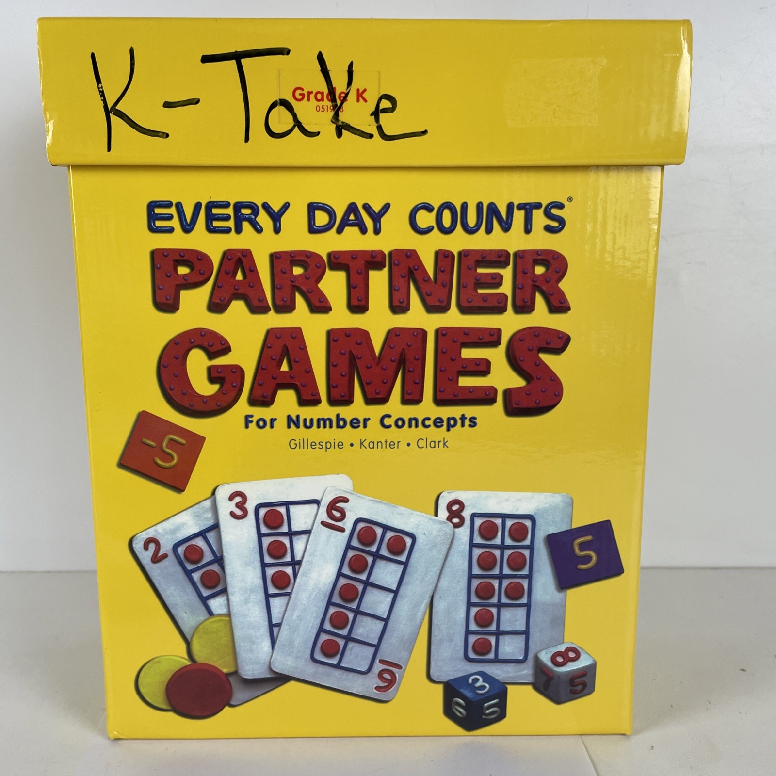 Number Concepts Fractions Grade k Partner Games Teacher Edition Every Day Counts