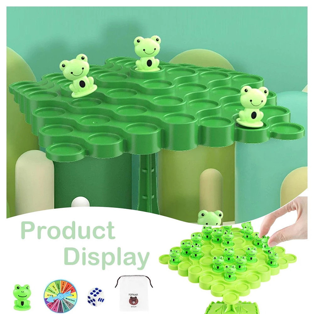 Fun Frog Balance Tree Children Montessori Math Toys Board Game Parent-Child
