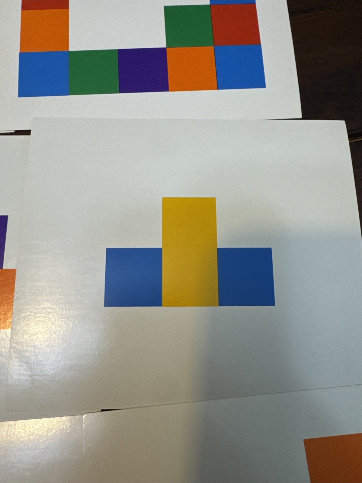 DLM Design Cards for Colored Inch Cubes p.111 cards 1-32 Developmental Learning