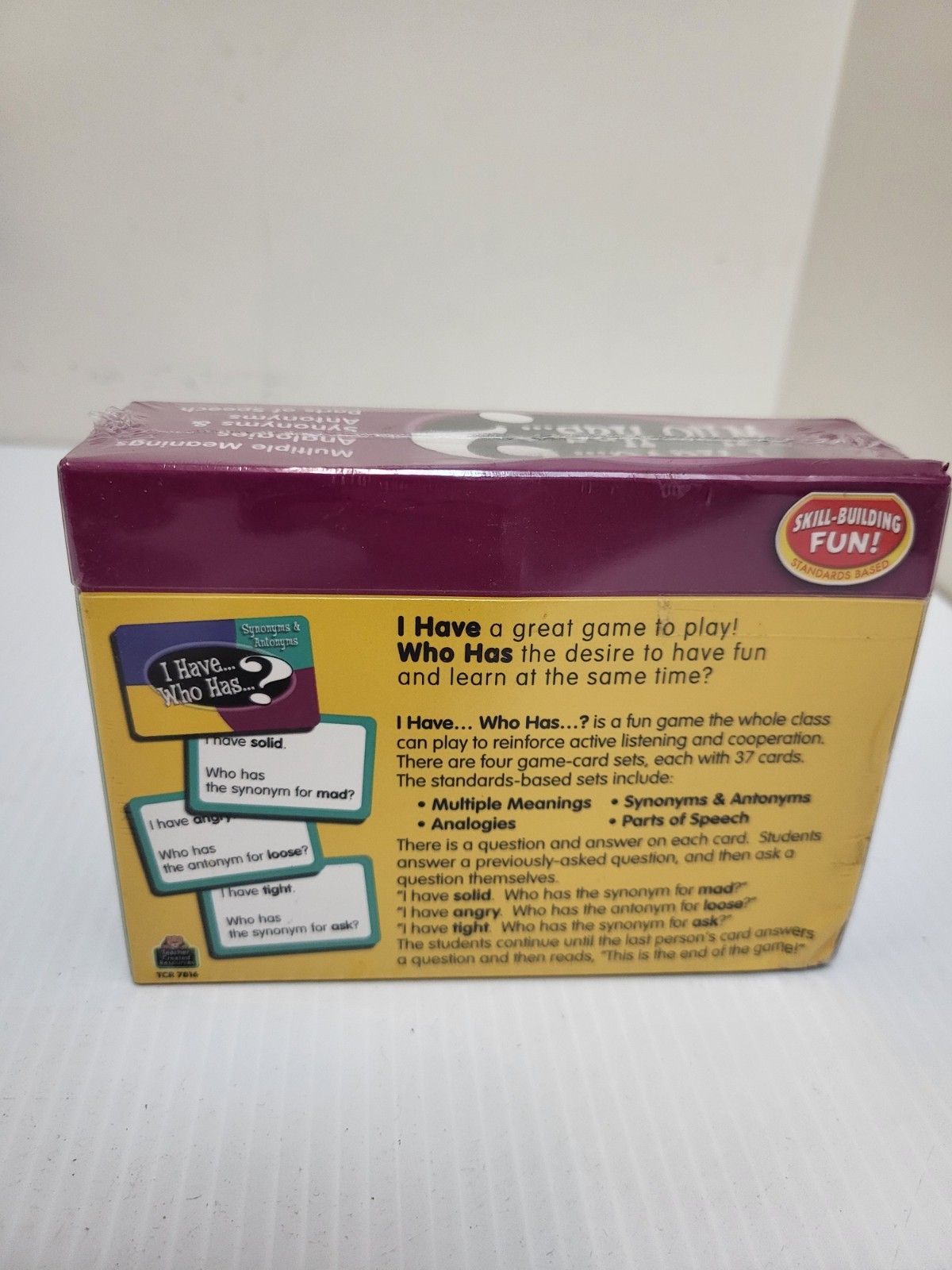Teacher Created Resources I Have Who Has Language Arts Card Game – Grade 3-4