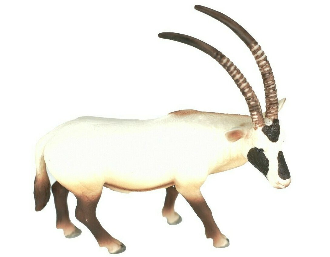 Oryx, Scimitar-horned, Plastic Toy Animal, Kids Gift, Realistic Figure 5″ M147