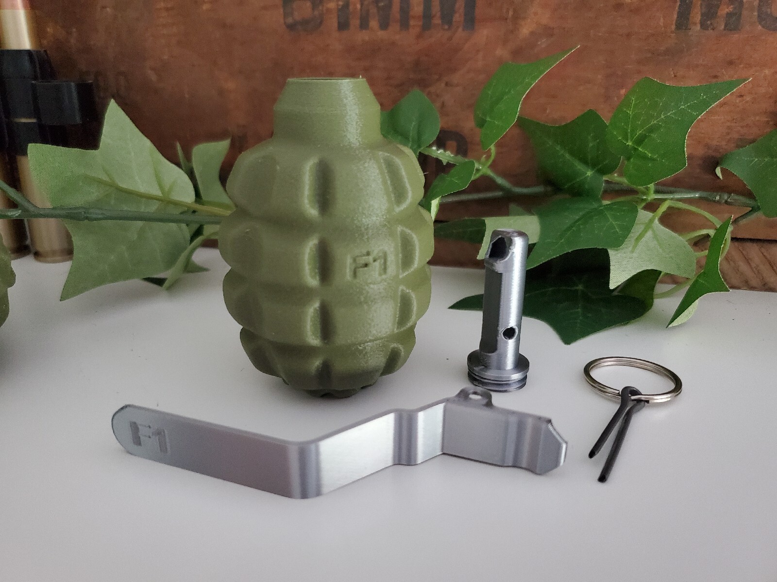 DUMMY Soviet F1 WW2 Era Frag Grenade – Accurate Size Plastic Replica
