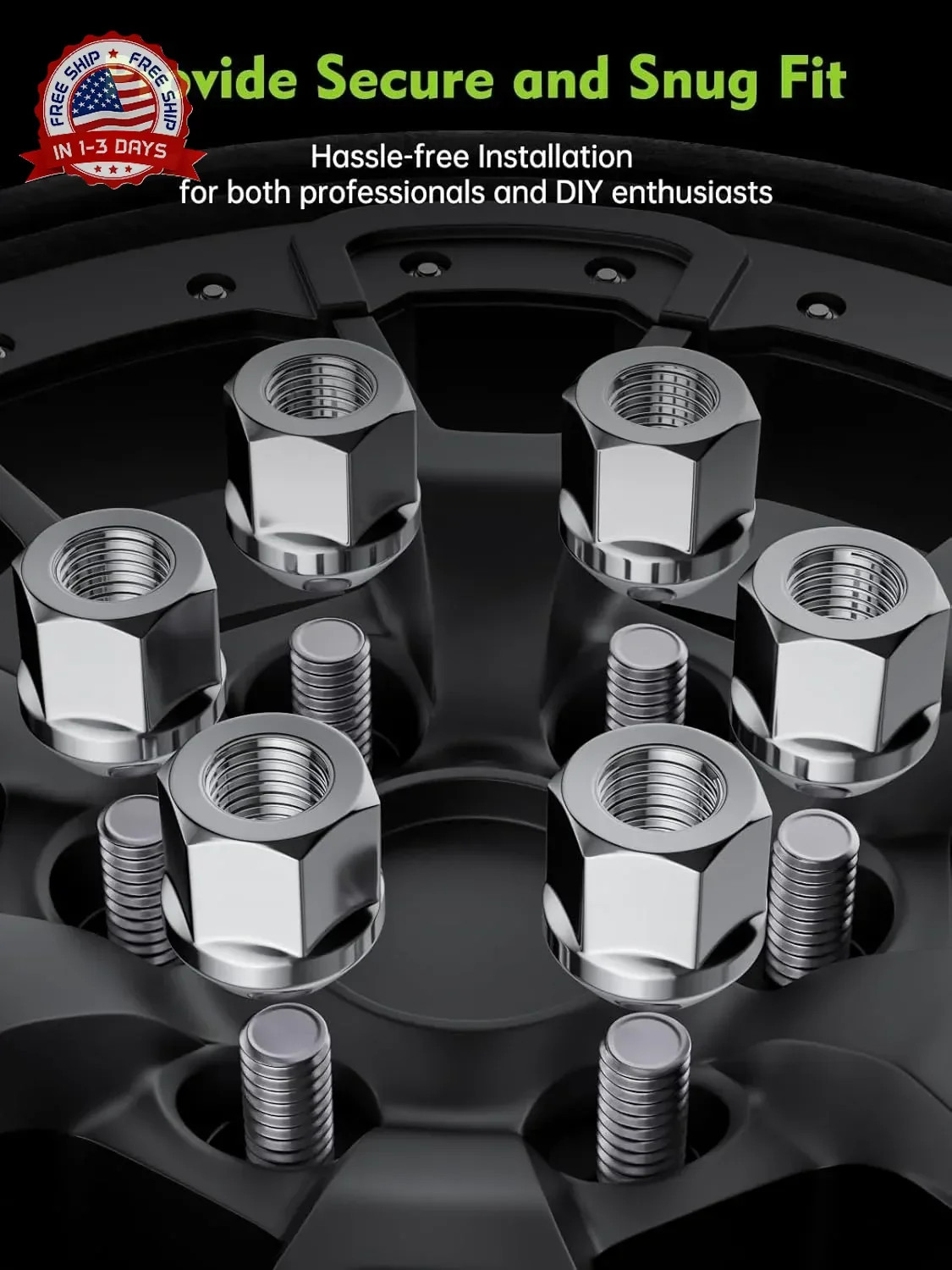 AUTOPTIM M12X1.5 Open End Lug Nuts – Replacement for Acura Honda Buick Chevy Toy