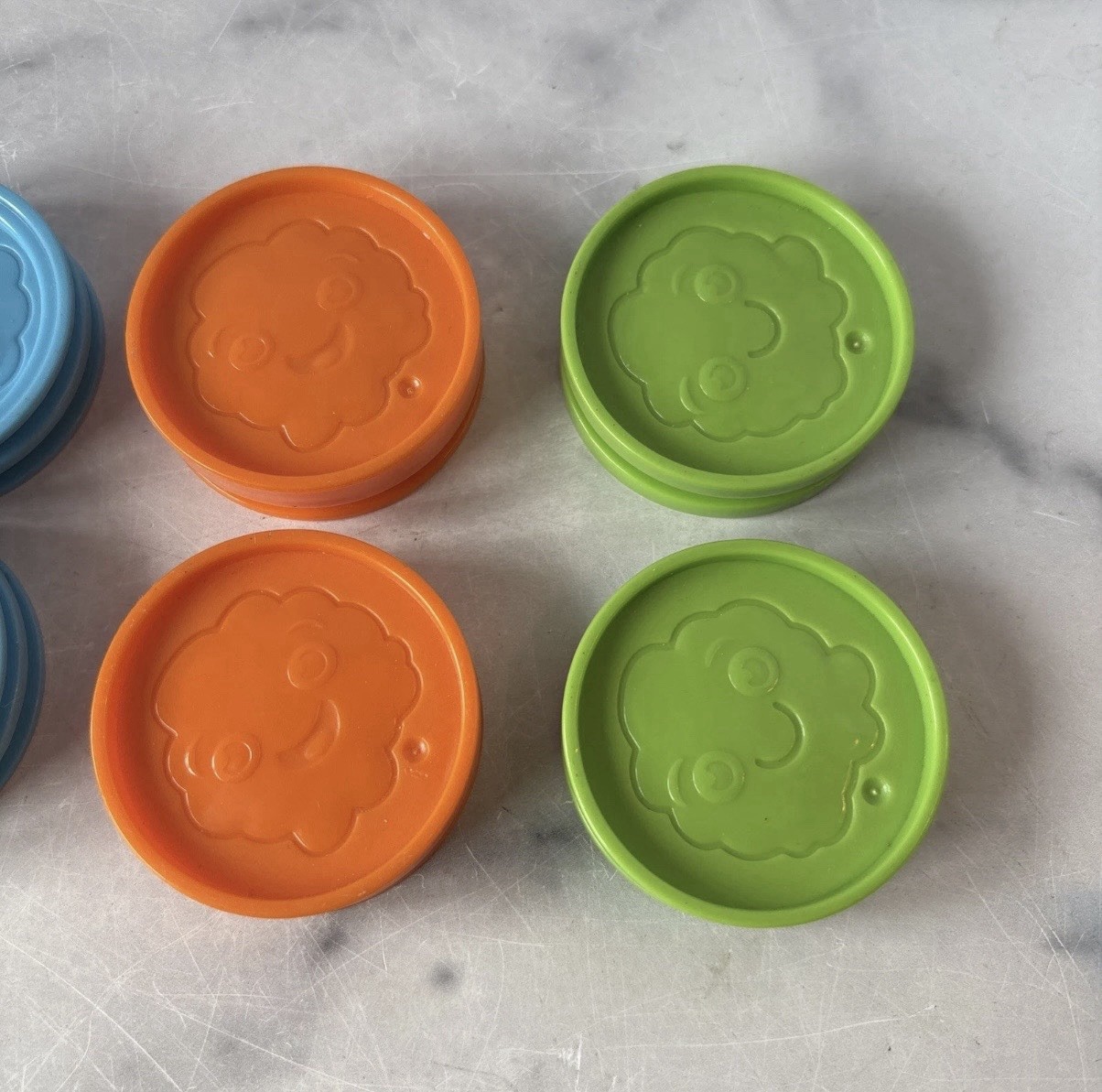 Leap Frog Pick Up Count Vacuum Replacement 10 Dust Pieces Parts Coins Colorful