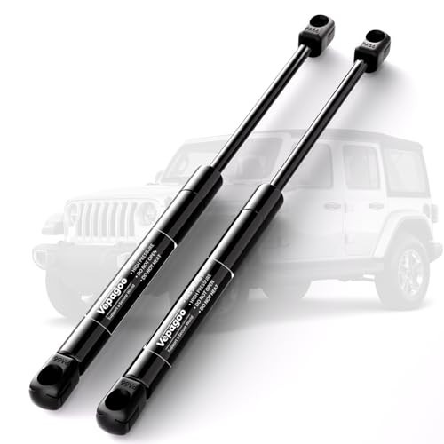 Rear Window Struts for Jeep Wrangler 2011-2017, Gas Shocks, Lift Support, OEM Fi