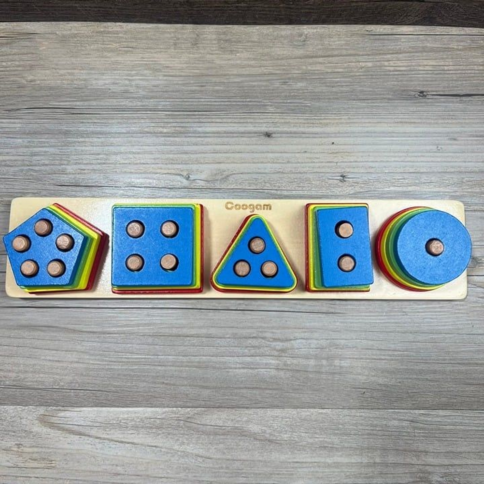 Coogam Wooden Sorting Stacking Montessori Toys