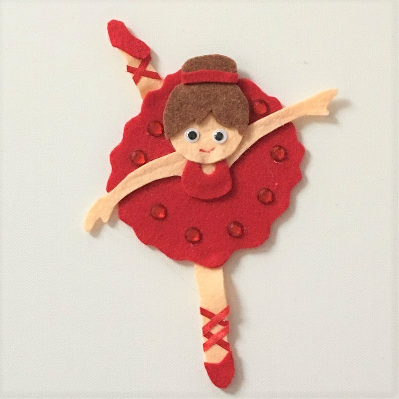 Ballerina Dancers Felt Set for Flannel or Felt Board Play