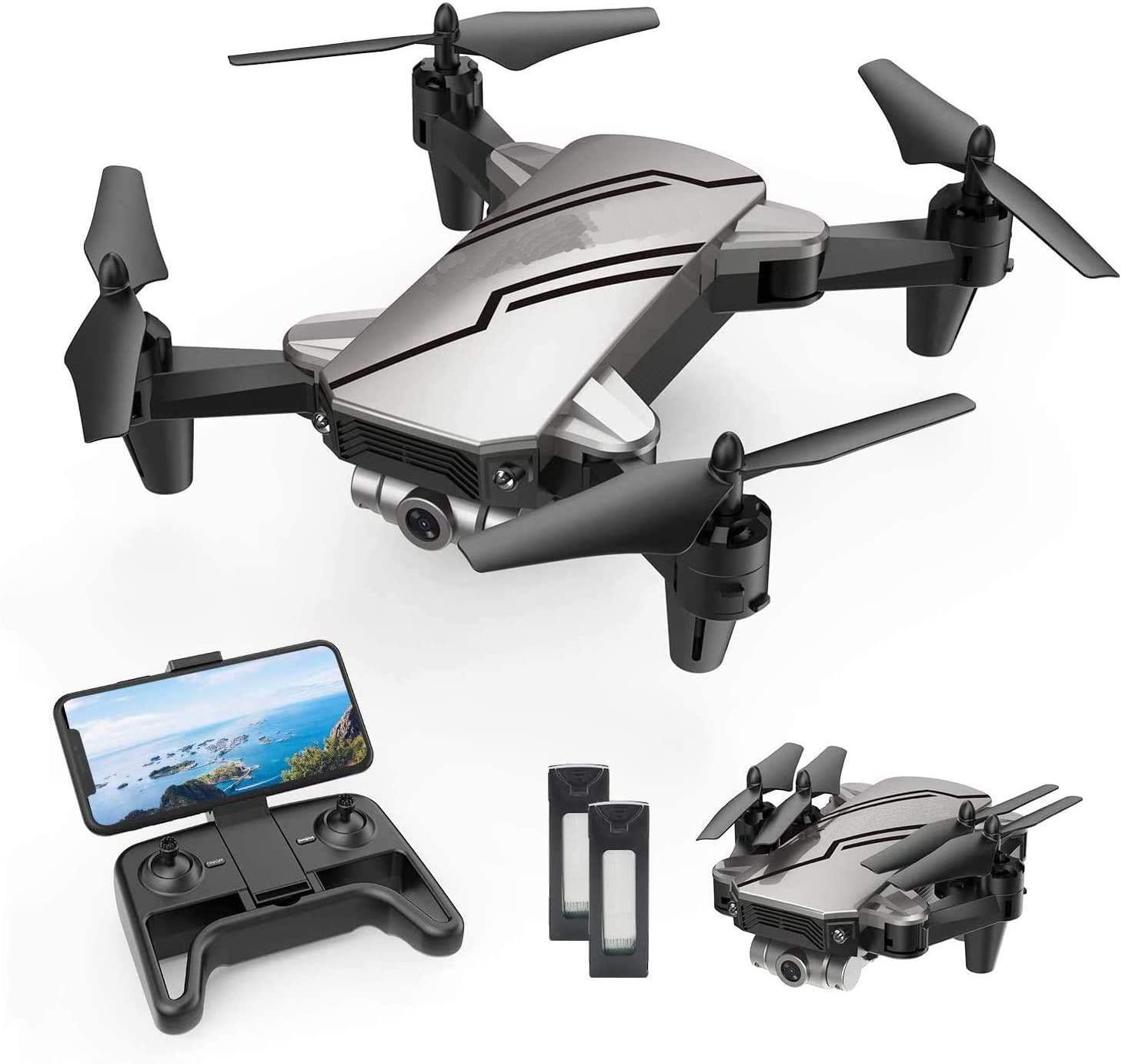 Mini Drone Foldable with 720P HD FPV Camera Remote Control for Boys and Girls…