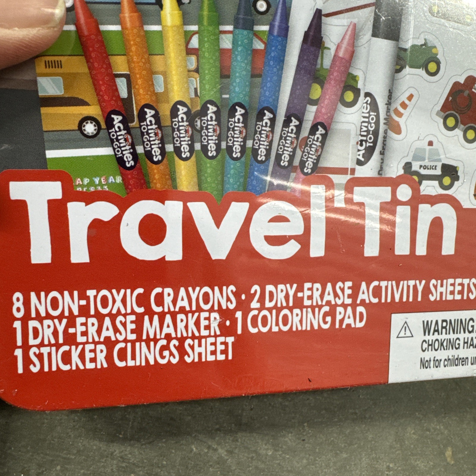 Activities-to-Go Travel Tin ON THE MOVE Coloring Pad and more NEW & SEALED