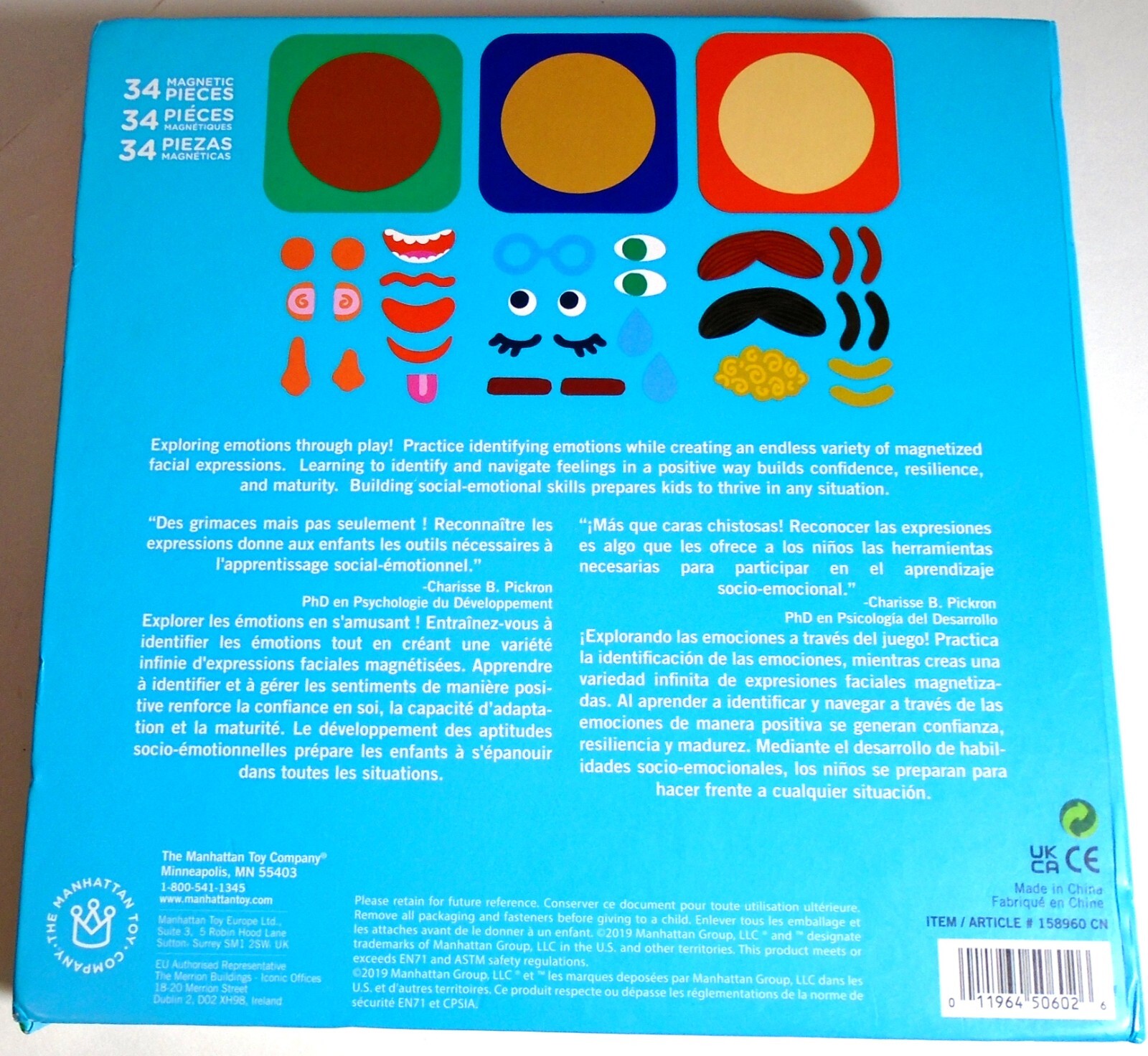 Manhattan Toy Making Faces Magnetic Activity Toy – Ages 3+ – Teaches Emotions