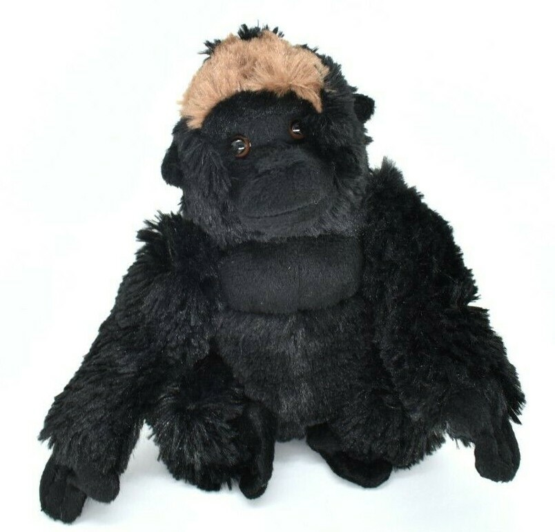 Gorilla, Silverback, Stuffed Animal Toy, Educational, Plush Figure 8″ F0119