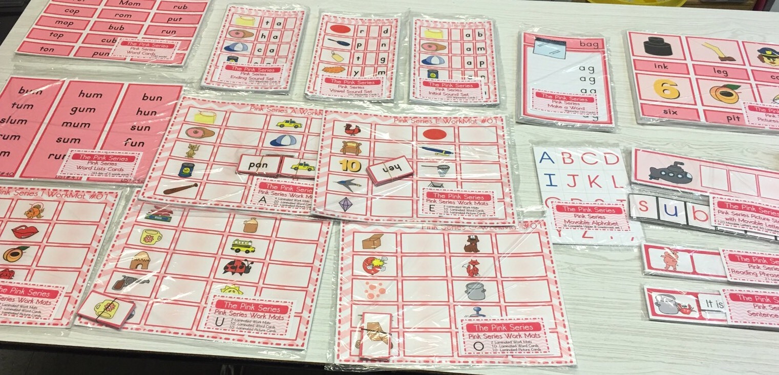 The Pink, Blue & Green Series – all 3 Language Kits Montessori (PRINTED) 500 pgs