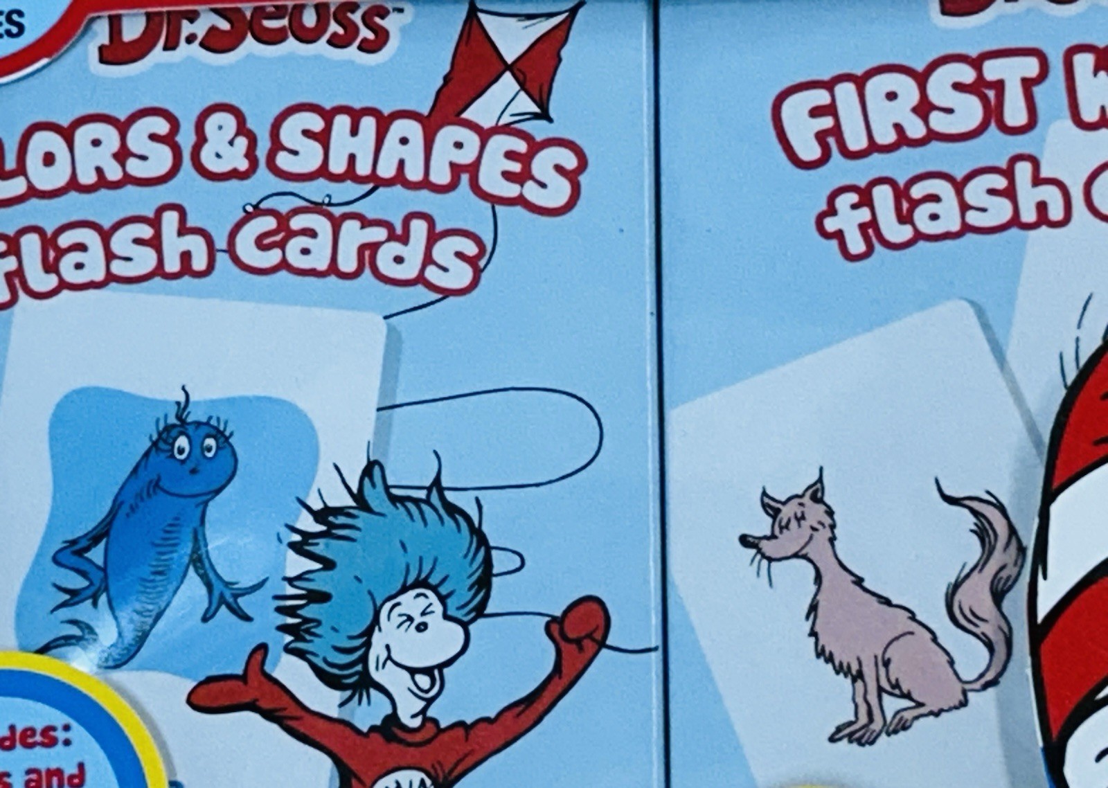 Dr Seuss Flash Cards Se 4 Boxes Pre-K 1st Words Colors Shapes Alphabet Numbers