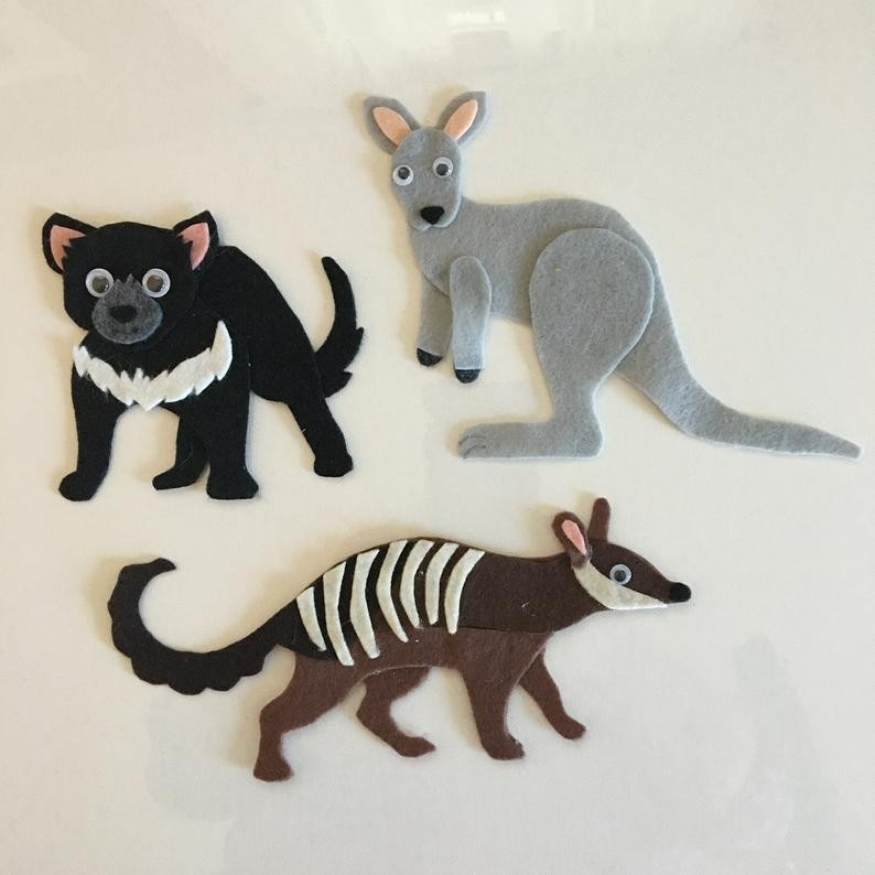 Australian Animals Sample Set for Felt /Flannel Board Play