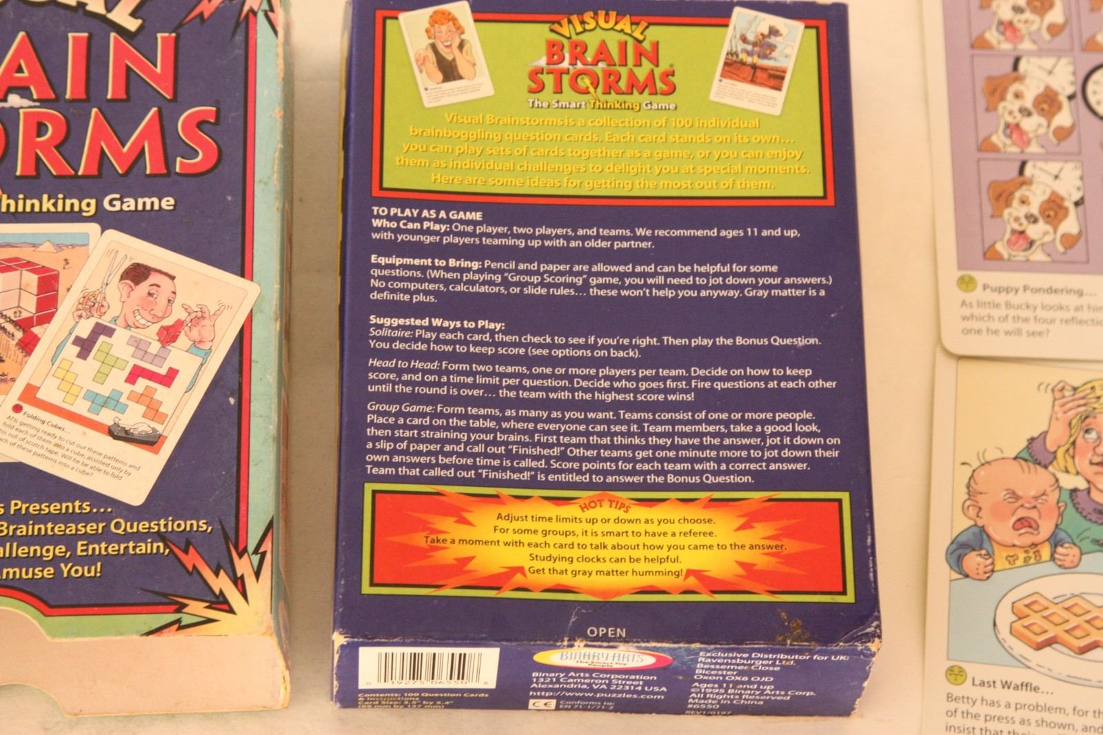 Visual Brain Storms – The Smart Thinking Game – Brainteaser Card Game
