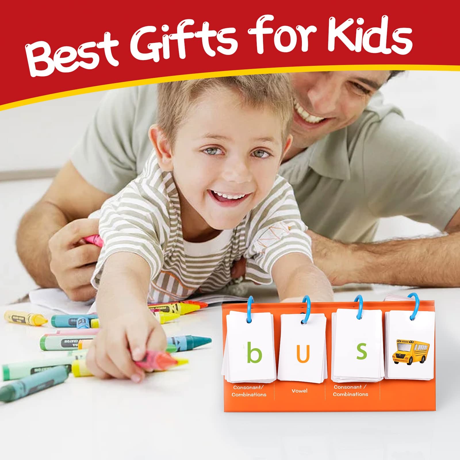 Phonics Flash Cards for Kids 3-8, Sight Words Flash Cards for Kindergarten 1s…