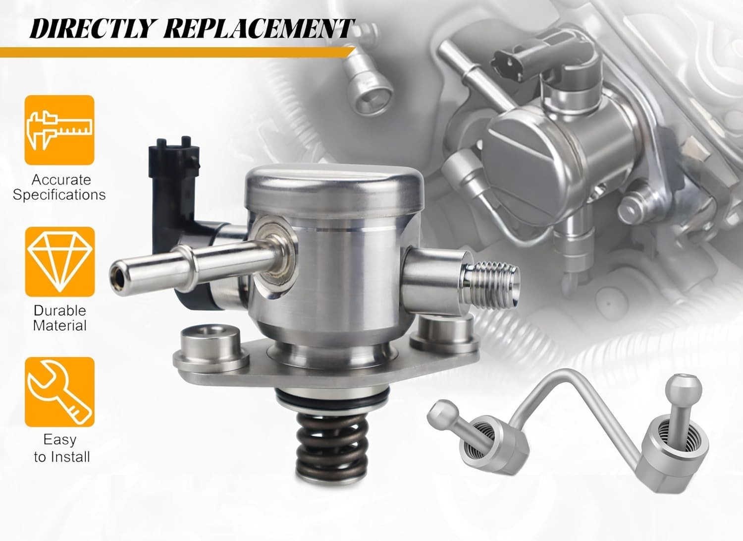 EP1028 High Pressure Fuel Pump with 12608374 Intermediate Fuel Feed Pipe Comp…