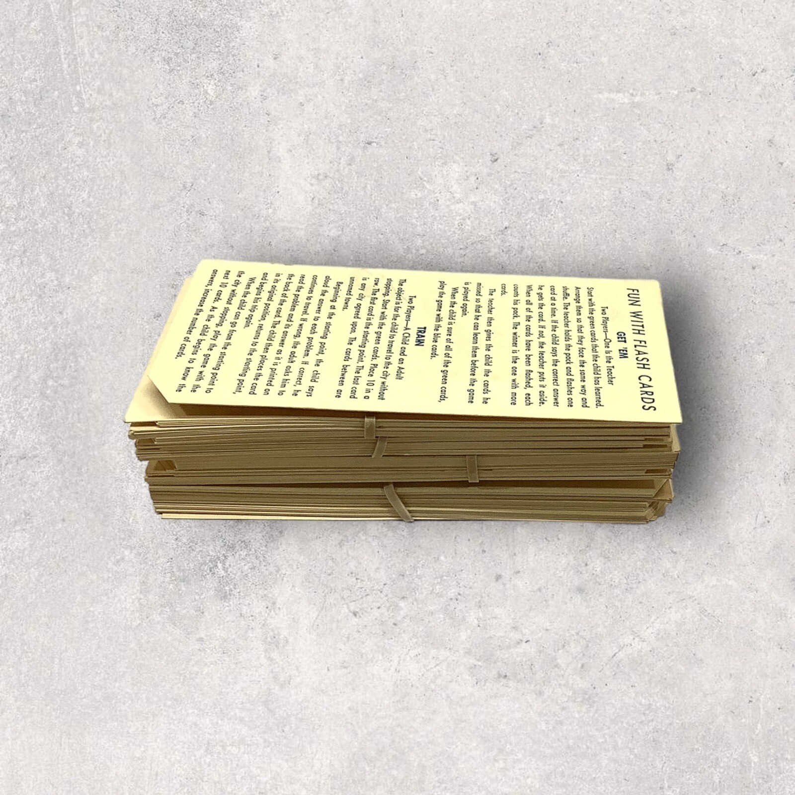 1959 WHITMAN PUBLISHING HELP YOURSELF FLASH CARDS DIVISION
