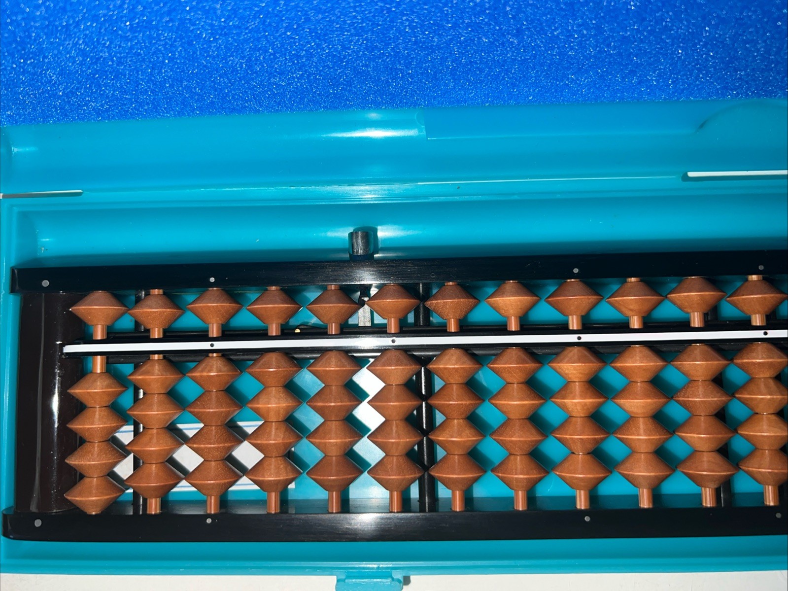 2 Maruichi Abacus Soroban 23 & 13 digits One-Touch Wooden +Inlays+Case