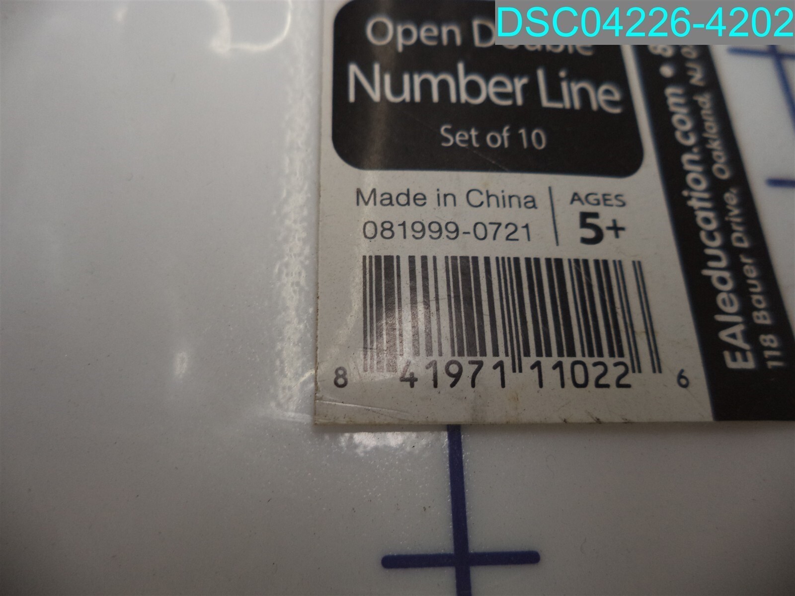 EAI Education Open Double Number Line Set Of 10 841971110226