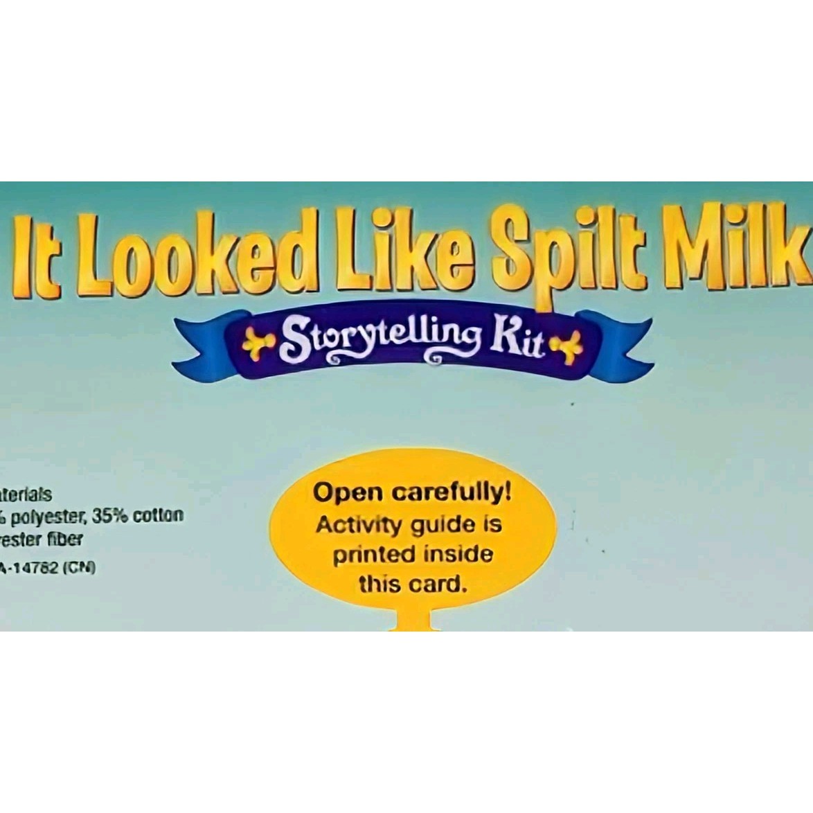 Lakeshore It Looked Like Spilt Milk Book Storytelling Kit 14 Pc Charles Shaw NEW