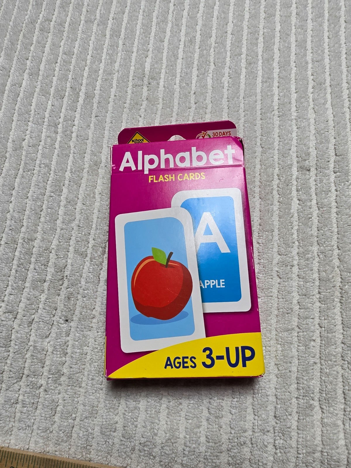 School Zone Alphabet Flash Cards: Colorful Learning for Preschool & Toddlers (A