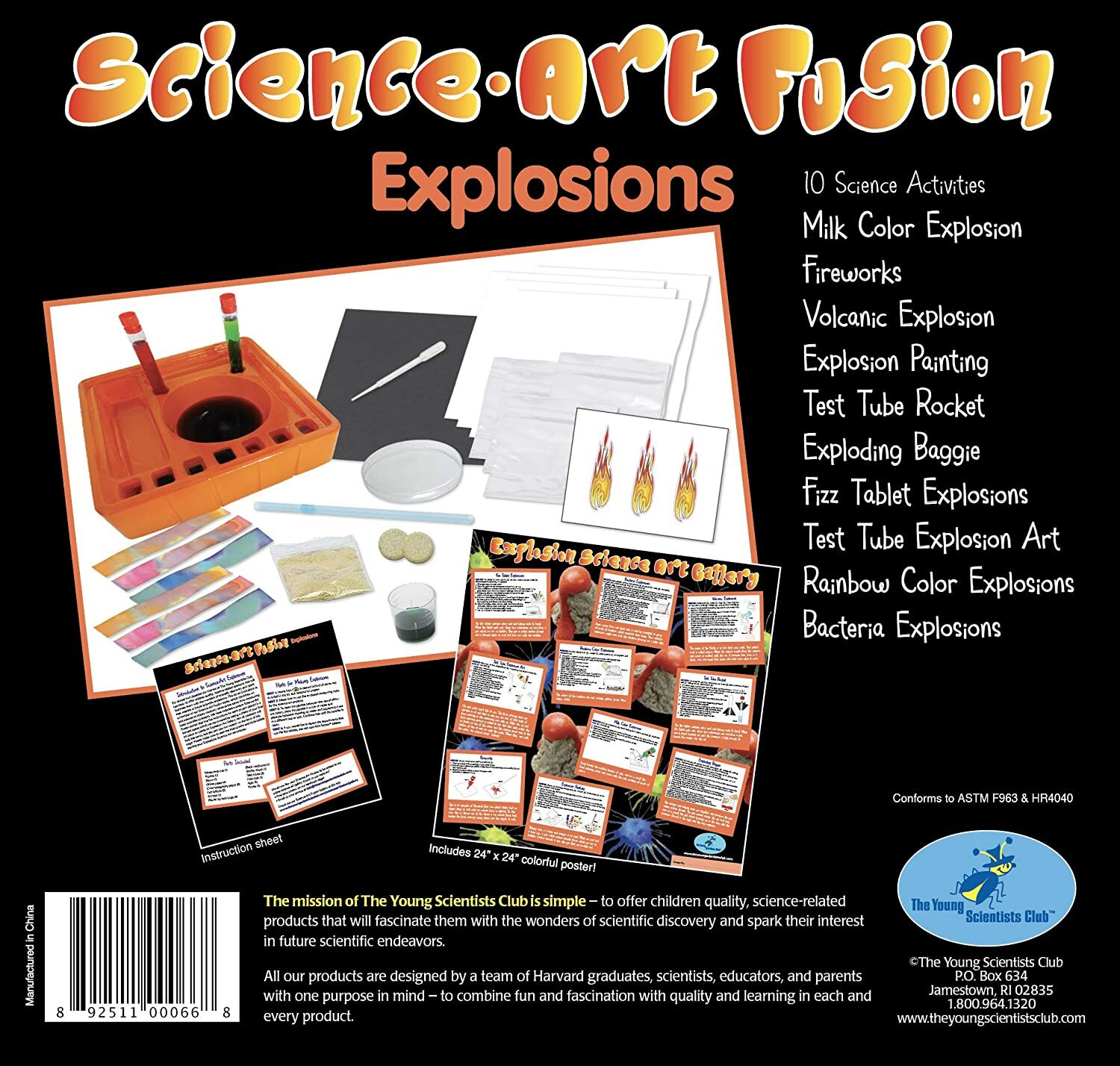 Kids Science Experiment Kit 5-7 Year Fusion Volcanic Explosion Hands on