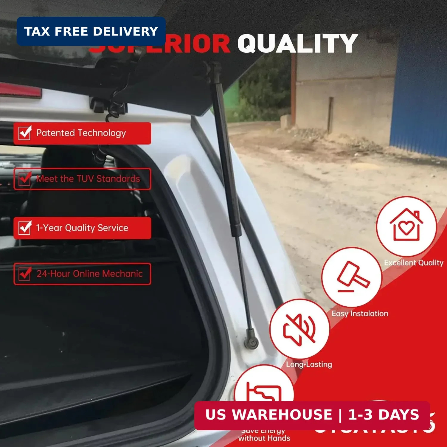 OTUAYAUTO Rear Hatch Struts – Replacement for 1996-2002 Toyota 4Runner Rear lift