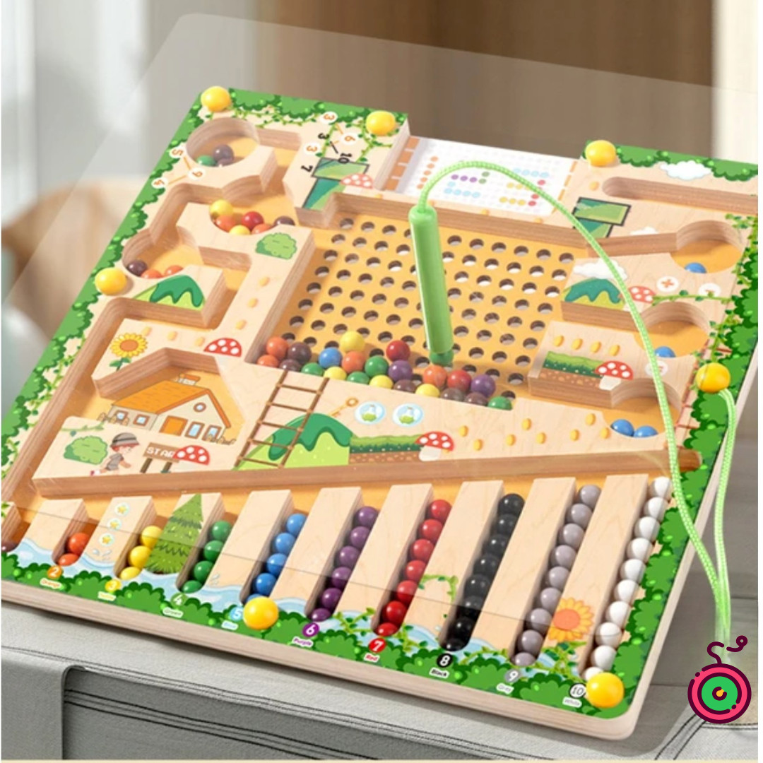 Magnetic Sorting Games Puzzle Maze Board Learning Colour Number Classification