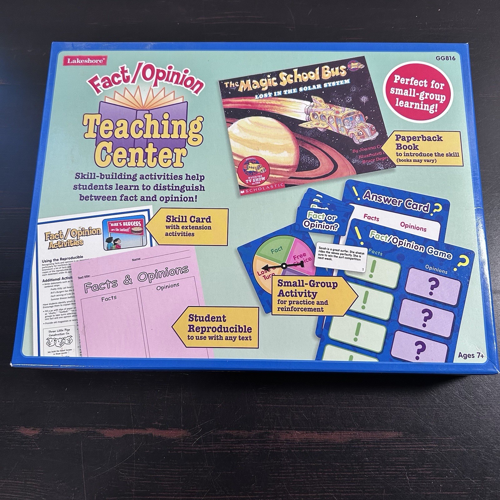 Lakeshore Fact / Opinion Teaching Center Magic School Bus GG816 Homeschool Open