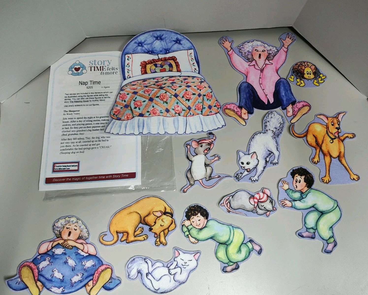 Story Time Felts & More Nap Time (Napping House) Story Teller Board