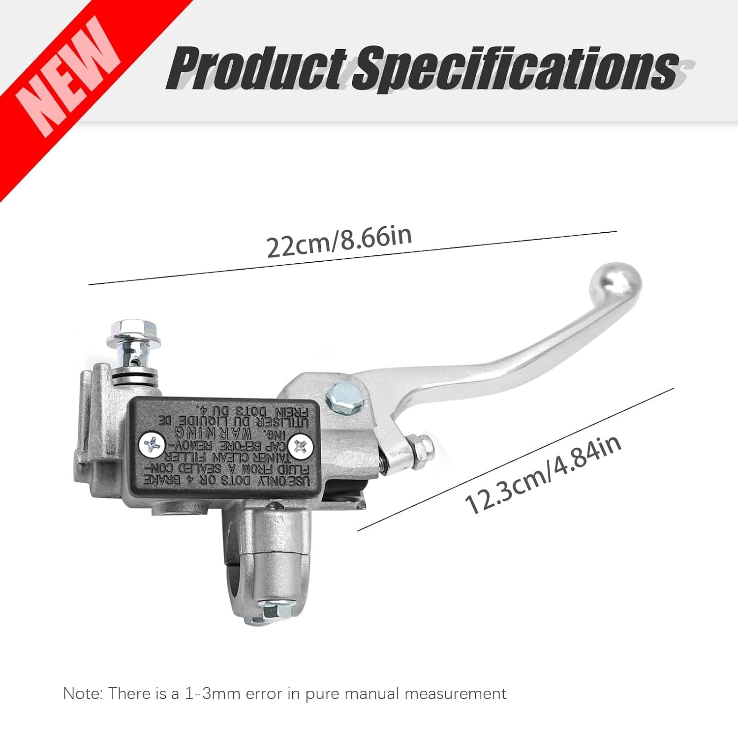 43015-0167 Front Brake Master Cylinder with CNC Lever Replacement for Kawasaki K