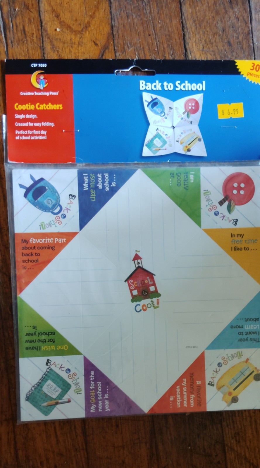 Back To School Activity “Cootie Catchers” Question Answer Easy To Fold 30 In…