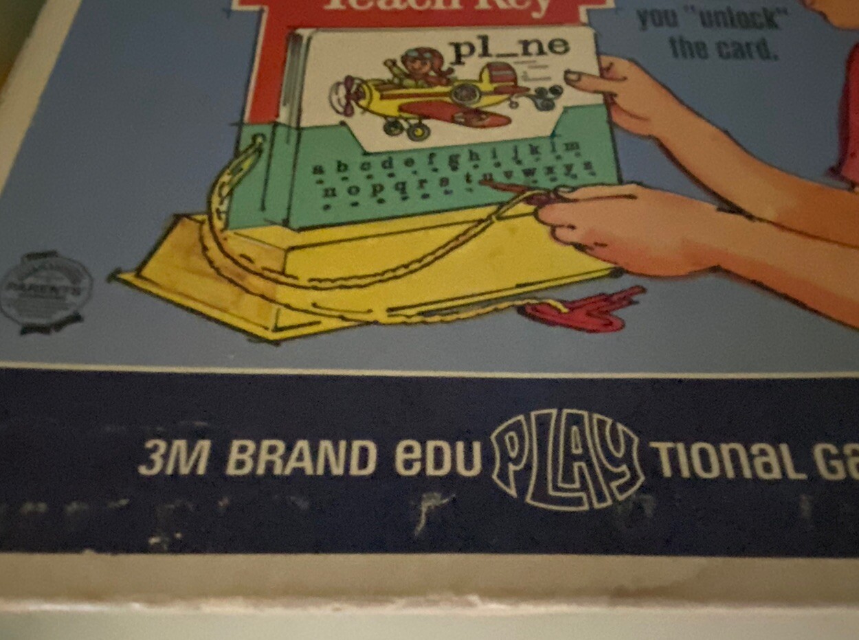 VTG 1967 3M Games TEACH KEY Reading & Spelling Educational Aid Complete 48 Cards