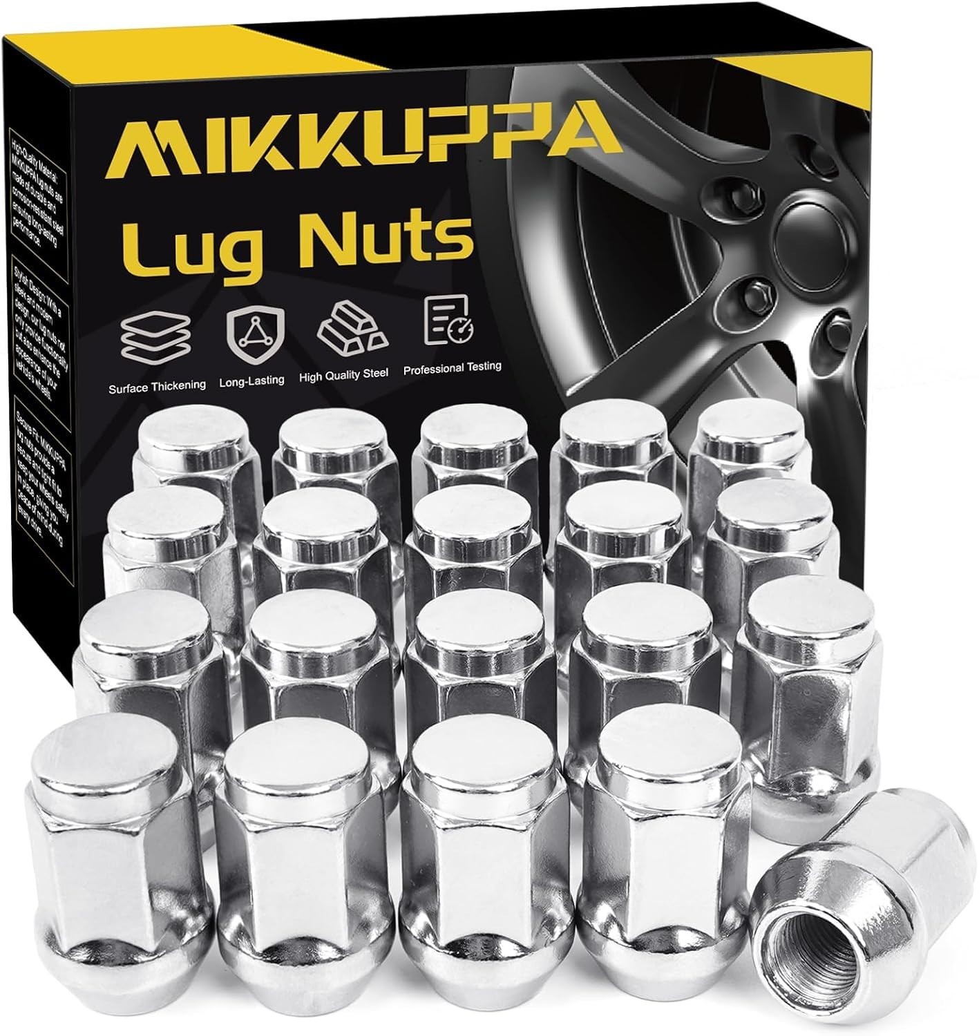 M12x1.5 Wheel Lug Nuts, Replacement for 2006-2017 Jeep Compass, 2007-2017 Pat…