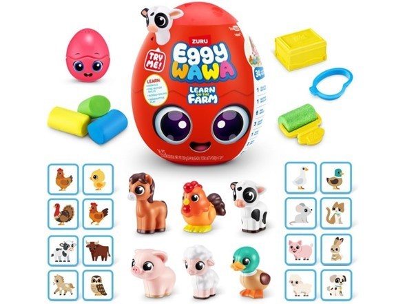 ZURU Eggy Wawa Learn on The Farm Pre-K Interactive Learning Music Motor