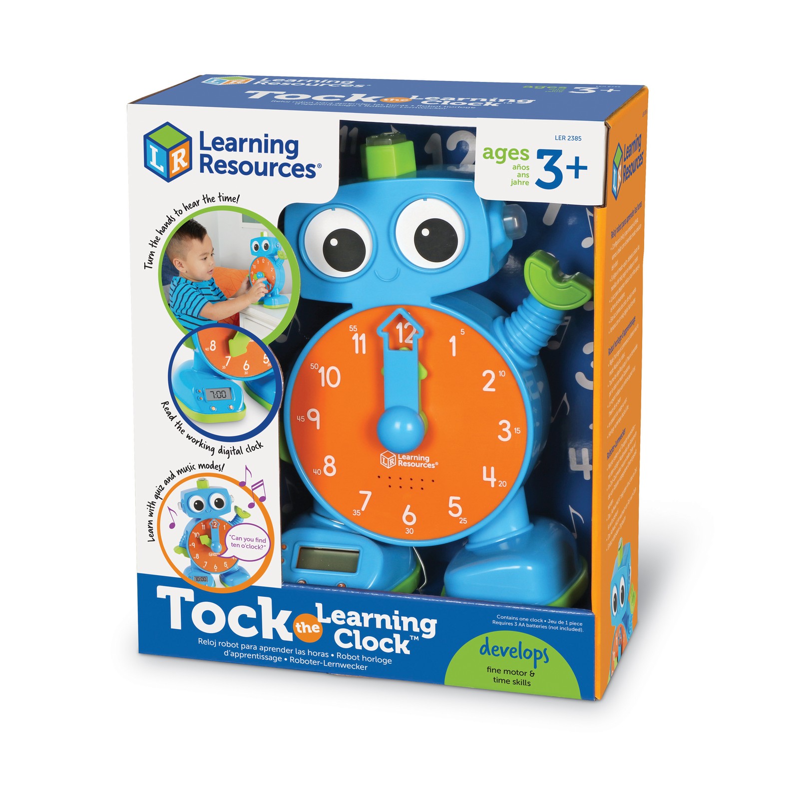 New – Learning Resources Tock the Learning Clock – Ages 3+ | 1 player