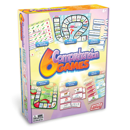 Comprehension Skills Game Set – 6 Engaging Learning Games for Kids Ages 6-9