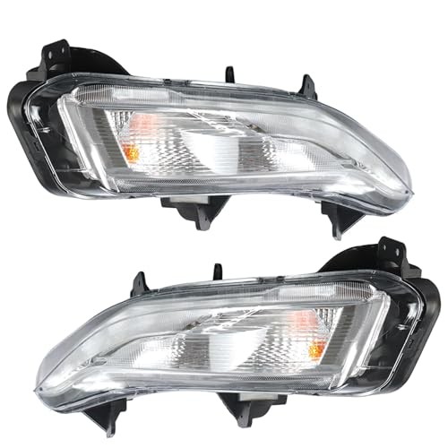 2-Pack Bumper Turn Signal Lights w/DRL Fog Lamps Assembly Left + Right