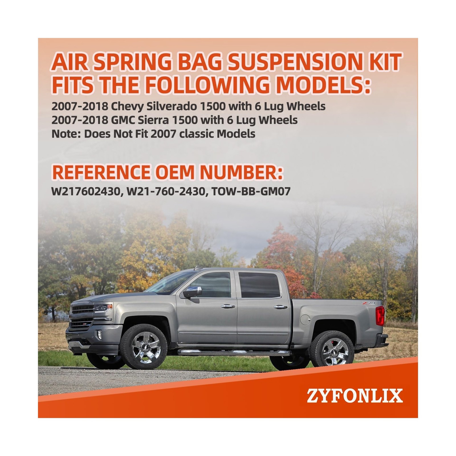 Air Spring Bag Suspension Kit Compatible with 2007-2018 Chevy Silverado 1500 …