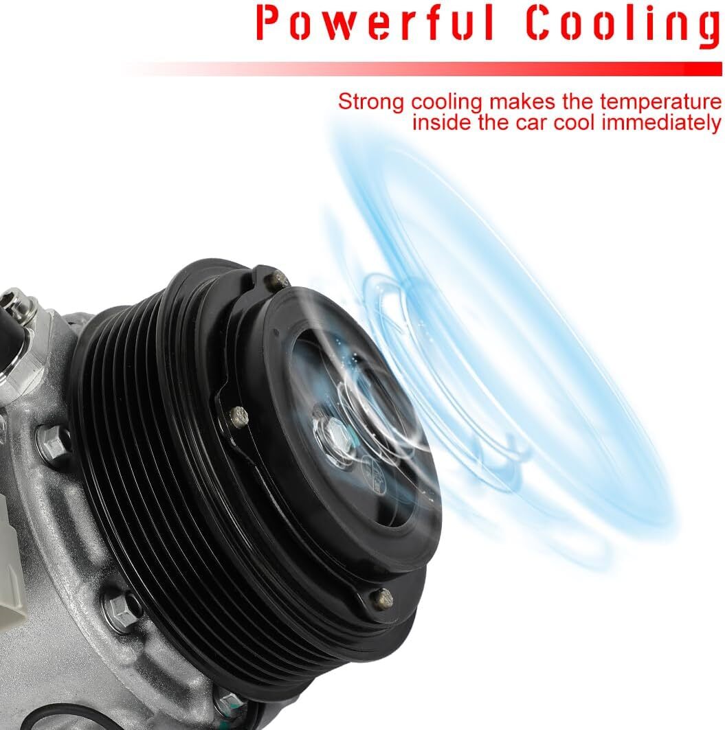 cciyu Air Conditioning Compressor 2008-2009 Fit for Toyota Highlander 3.5L AC