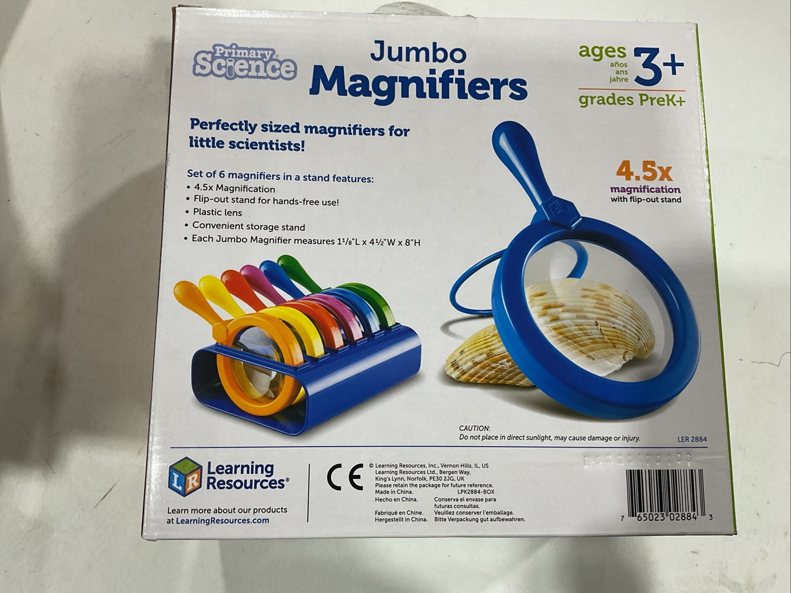 Learning Resources Jumbo Magnifiers Primary Science 7 Pc #2884