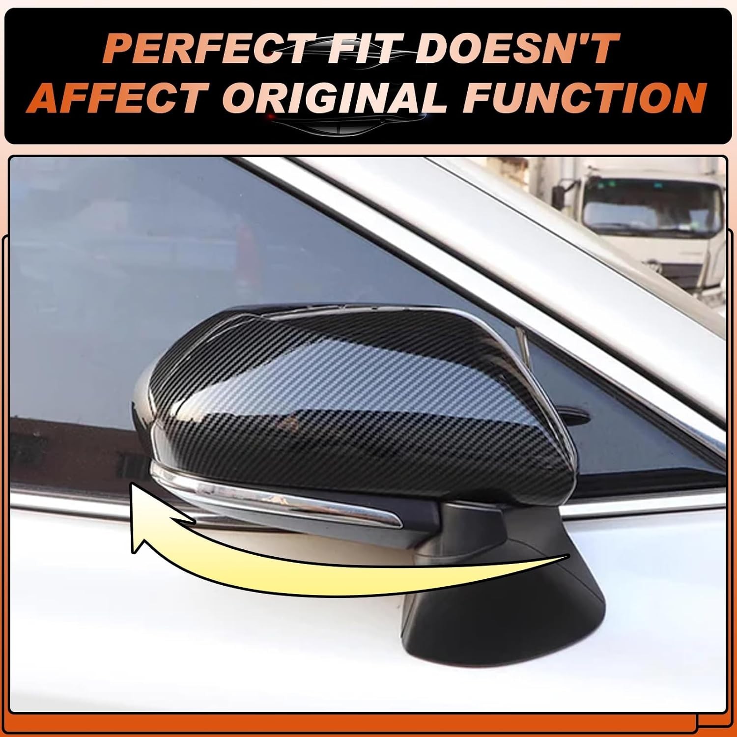 Mirror Cover Caps Compatible with Toyota Camry 2018 2019 2020 2021 2022 2023 …