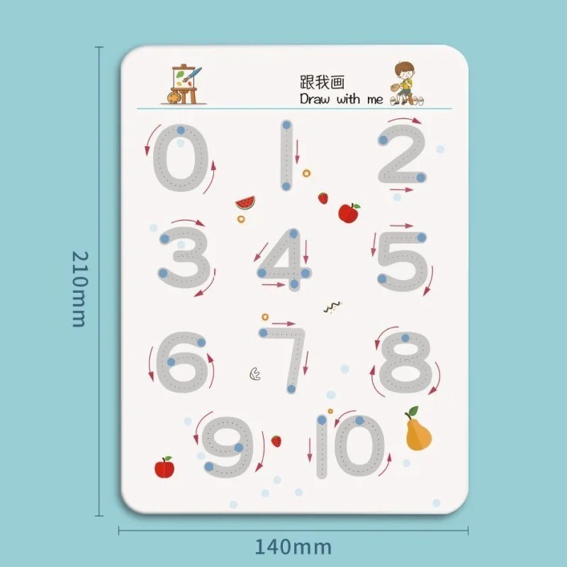 Children Magical Tracing Workbook Montessori Learning Educational for Kids