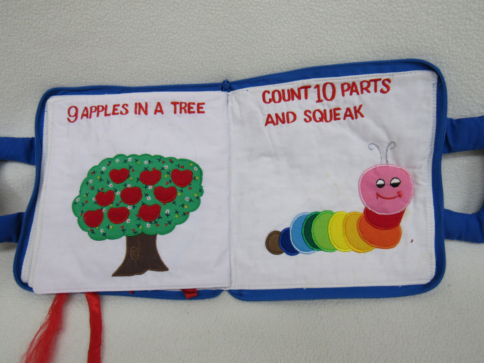 Pockets of Learning Soft Cloth Book Count And Play PLEASE READ