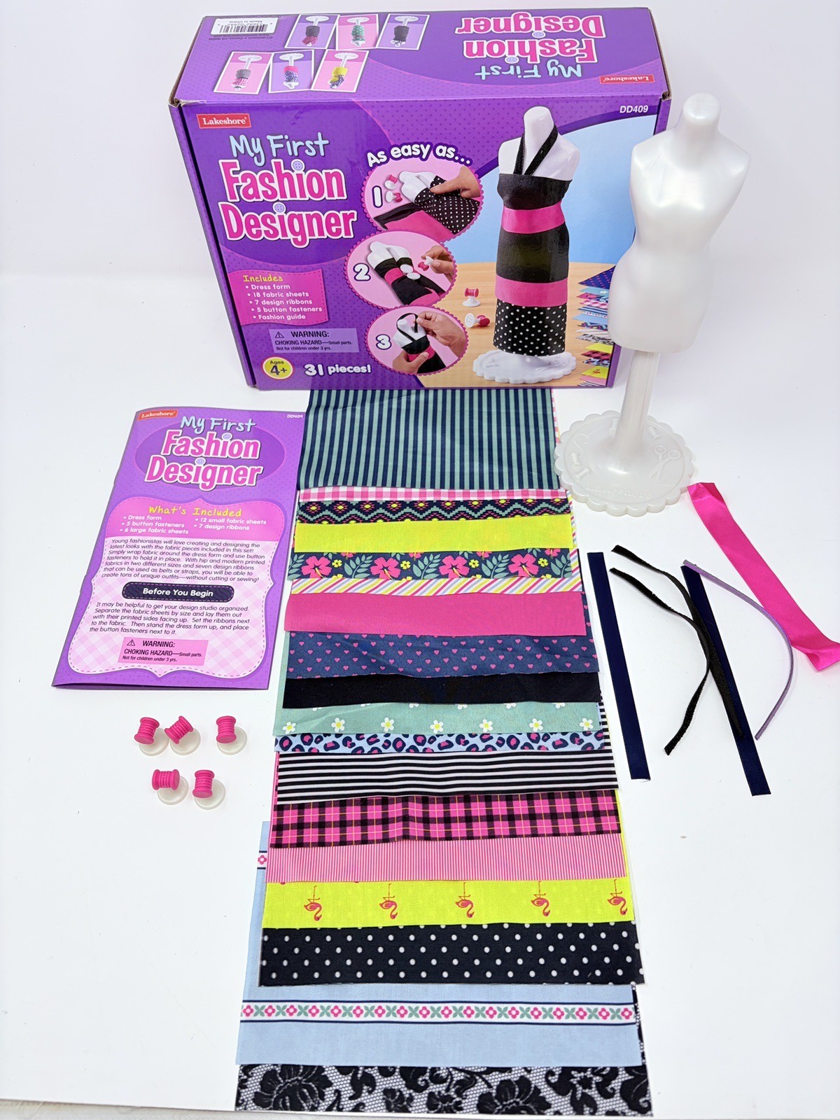 Lakeshore My First Fashion Designer Toy Kit Near Complete