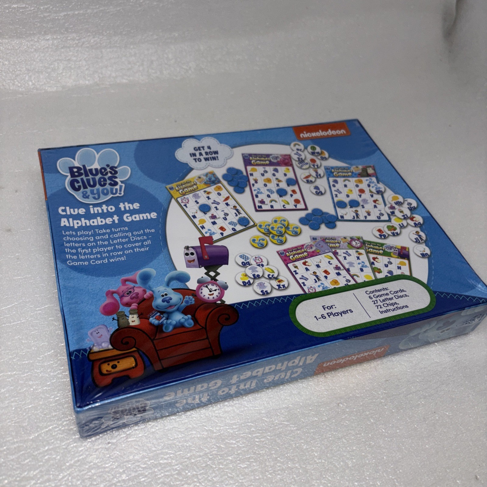 NEW Nickelodeon TV Show Blues Clues & You Alphabet Game – 1-6 Players, 3 Years +