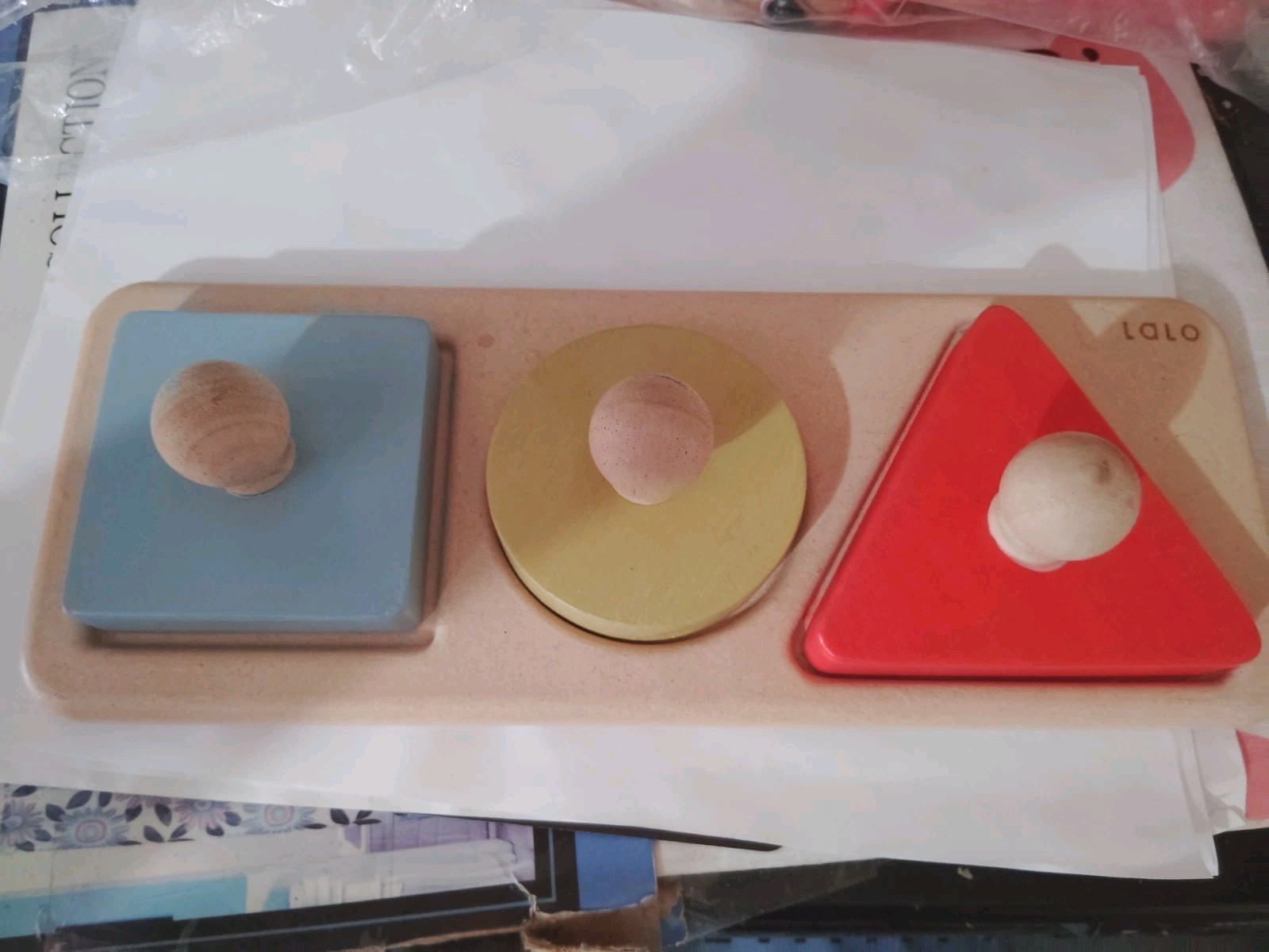 Lalo The Play Box 4 Piece Object Matching Learning Game READ