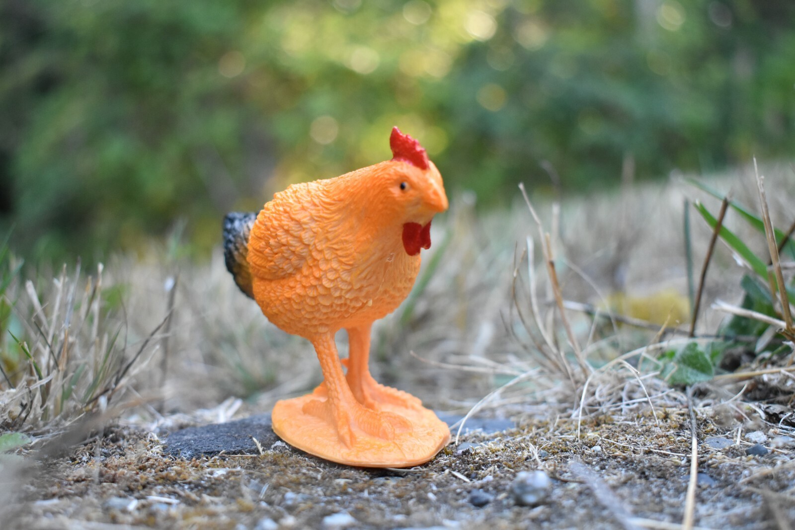 Chicken Hen Brown Realistic Small Toy Model Plastic Replica Barn Animal FN9